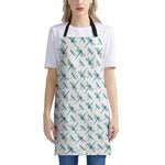 Watercolor Dragonfly Pattern Print Apron