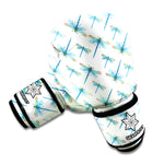 Watercolor Dragonfly Pattern Print Boxing Gloves