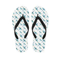 Watercolor Dragonfly Pattern Print Flip Flops
