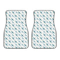 Watercolor Dragonfly Pattern Print Front Car Floor Mats