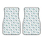Watercolor Dragonfly Pattern Print Front Car Floor Mats