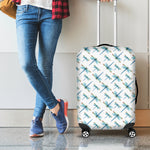 Watercolor Dragonfly Pattern Print Luggage Cover