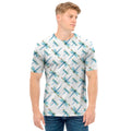 Watercolor Dragonfly Pattern Print Men's T-Shirt