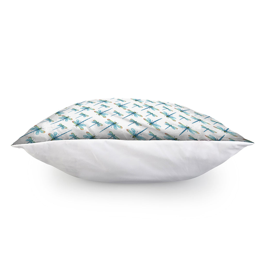 Watercolor Dragonfly Pattern Print Pillow Cover