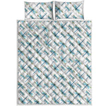 Watercolor Dragonfly Pattern Print Quilt Bed Set