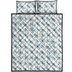 Watercolor Dragonfly Pattern Print Quilt Bed Set