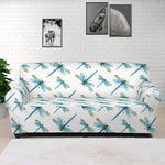 Watercolor Dragonfly Pattern Print Sofa Cover