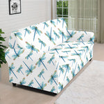 Watercolor Dragonfly Pattern Print Sofa Cover