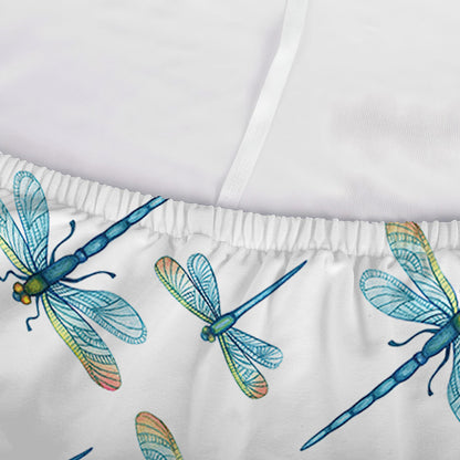 Watercolor Dragonfly Pattern Print Sofa Cover