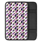 Watercolor Eggplant Pattern Print Car Center Console Cover