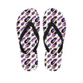 Watercolor Eggplant Pattern Print Flip Flops