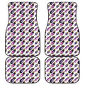 Watercolor Eggplant Pattern Print Front and Back Car Floor Mats