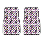 Watercolor Eggplant Pattern Print Front Car Floor Mats