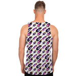 Watercolor Eggplant Pattern Print Men's Tank Top