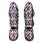 Watercolor Eggplant Pattern Print Muay Thai Shin Guard