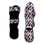 Watercolor Eggplant Pattern Print Muay Thai Shin Guard