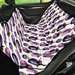 Watercolor Eggplant Pattern Print Pet Car Back Seat Cover