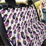 Watercolor Eggplant Pattern Print Pet Car Back Seat Cover