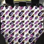 Watercolor Eggplant Pattern Print Pet Car Back Seat Cover