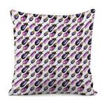 Watercolor Eggplant Pattern Print Pillow Cover