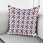 Watercolor Eggplant Pattern Print Pillow Cover