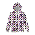 Watercolor Eggplant Pattern Print Pullover Hoodie