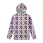 Watercolor Eggplant Pattern Print Pullover Hoodie