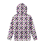Watercolor Eggplant Pattern Print Pullover Hoodie