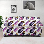 Watercolor Eggplant Pattern Print Sofa Cover