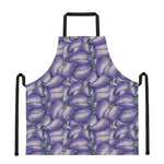 Watercolor Eggplant Print Apron