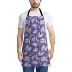 Watercolor Eggplant Print Apron