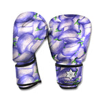 Watercolor Eggplant Print Boxing Gloves