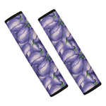 Watercolor Eggplant Print Car Seat Belt Covers