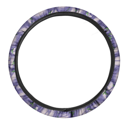Watercolor Eggplant Print Car Steering Wheel Cover
