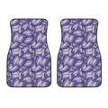 Watercolor Eggplant Print Front Car Floor Mats