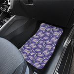Watercolor Eggplant Print Front Car Floor Mats