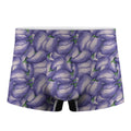Watercolor Eggplant Print Men's Boxer Briefs