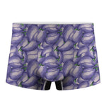 Watercolor Eggplant Print Men's Boxer Briefs