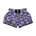 Watercolor Eggplant Print Muay Thai Boxing Shorts