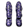 Watercolor Eggplant Print Muay Thai Shin Guards