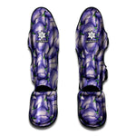 Watercolor Eggplant Print Muay Thai Shin Guard
