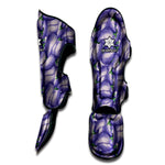 Watercolor Eggplant Print Muay Thai Shin Guard