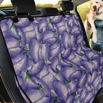 Watercolor Eggplant Print Pet Car Back Seat Cover