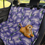 Watercolor Eggplant Print Pet Car Back Seat Cover