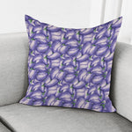 Watercolor Eggplant Print Pillow Cover