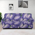 Watercolor Eggplant Print Sofa Cover