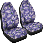 Watercolor Eggplant Print Universal Fit Car Seat Covers