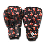 Watercolor Flamingo Pattern Print Boxing Gloves