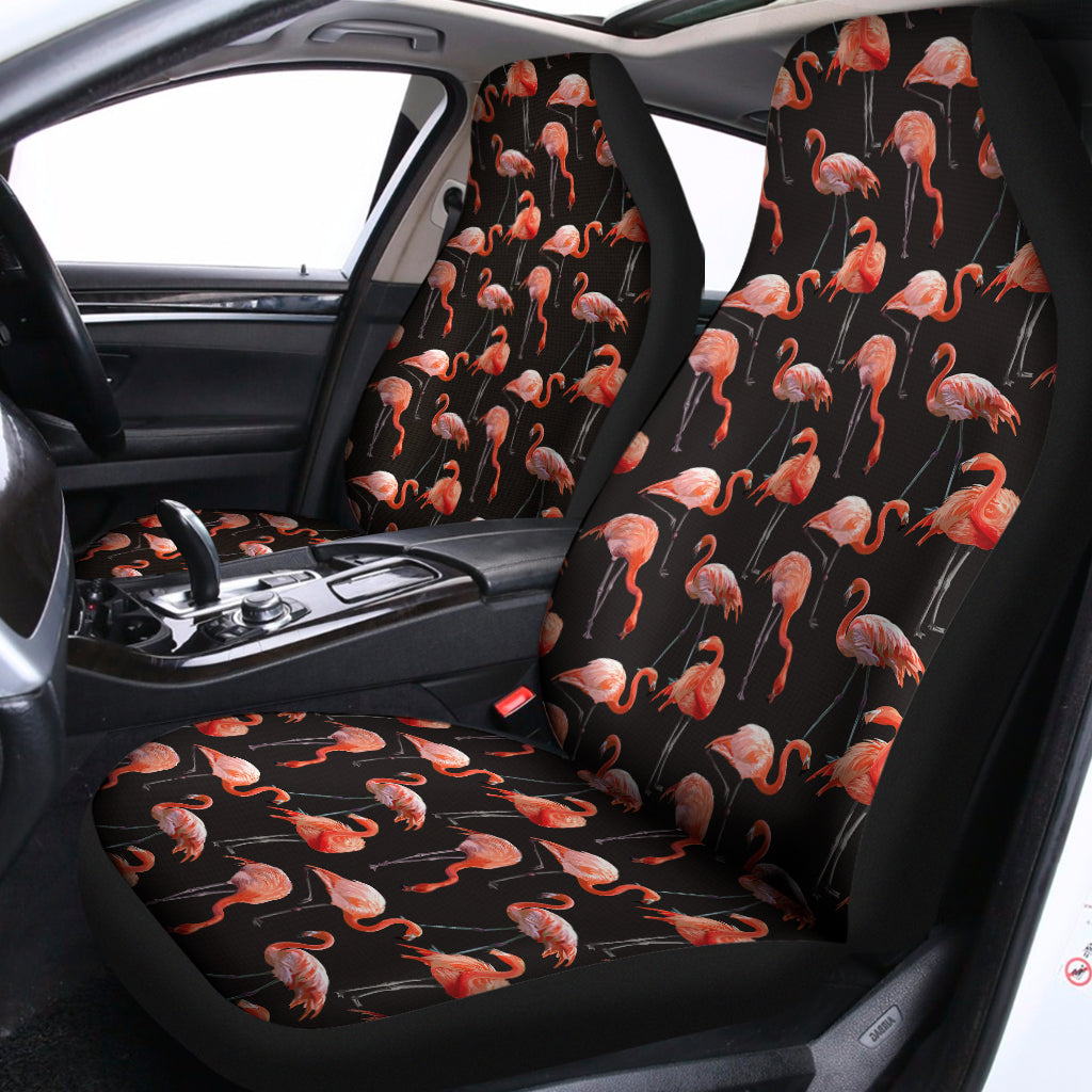 Watercolor Flamingo Pattern Print Universal Fit Car Seat Covers