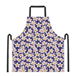 Watercolor Frangipani Flower Print Apron